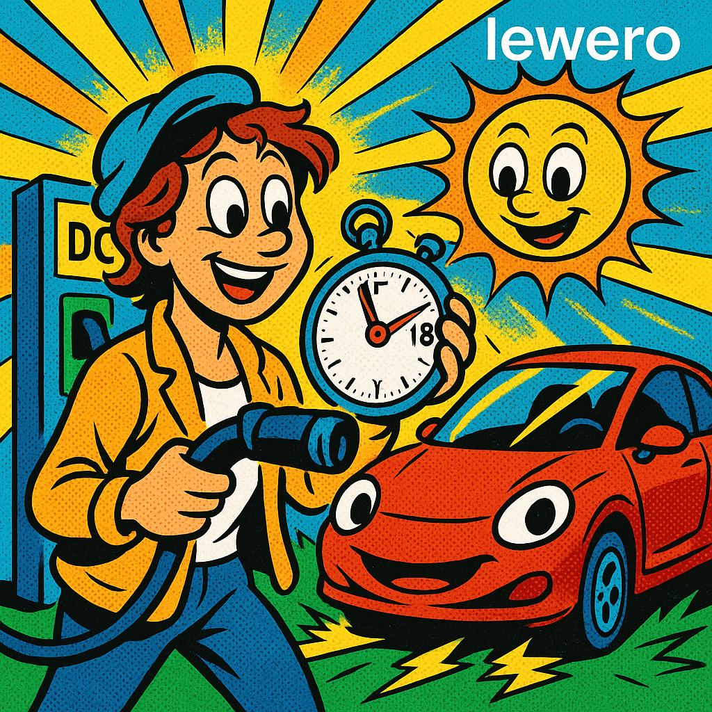 Schnelles Laden eines E-Autos