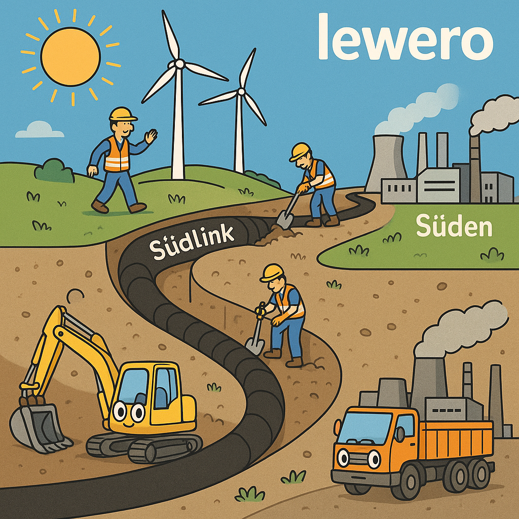 Archäologische Ausgrabung beim Suedlink