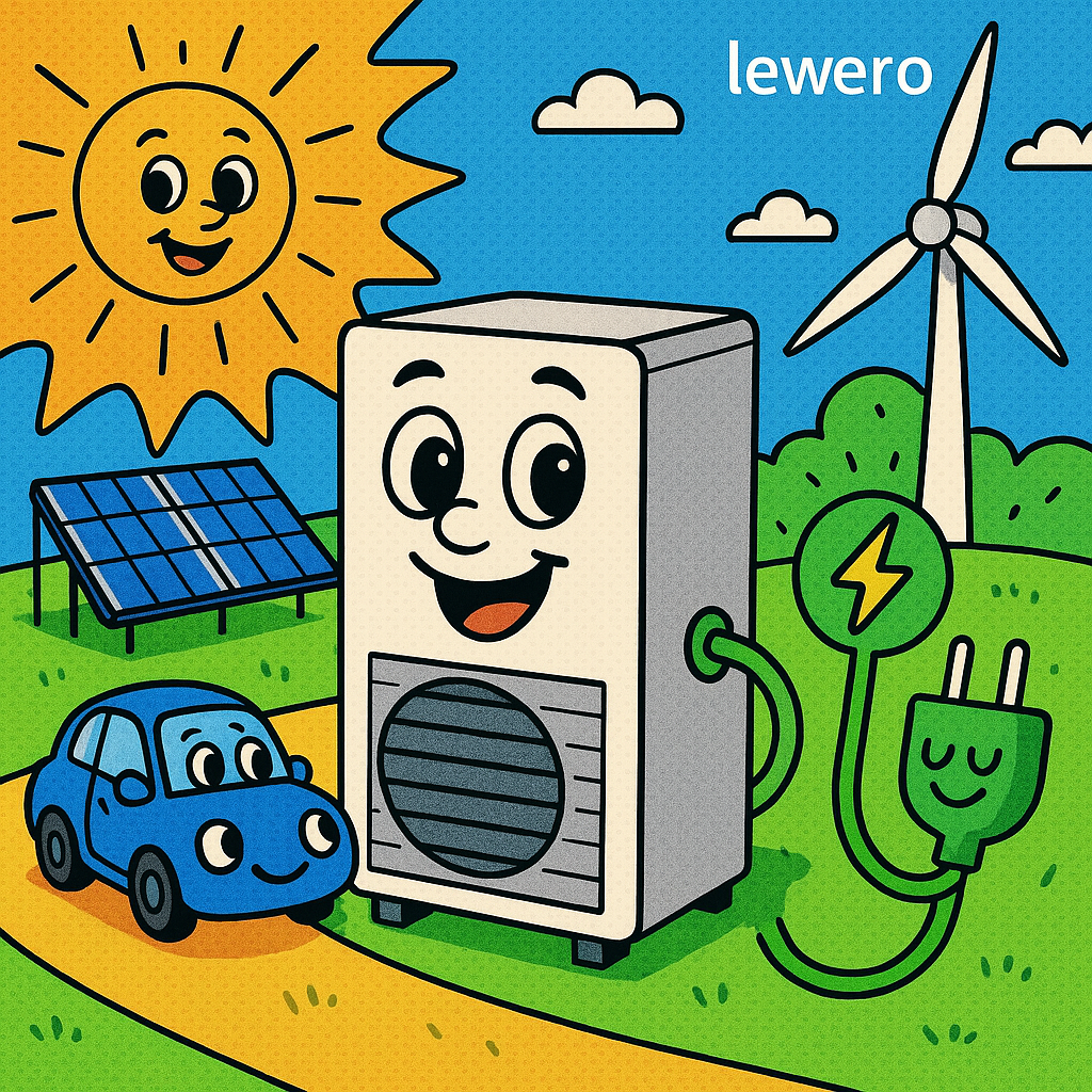 Wärmepumpe im Betrieb