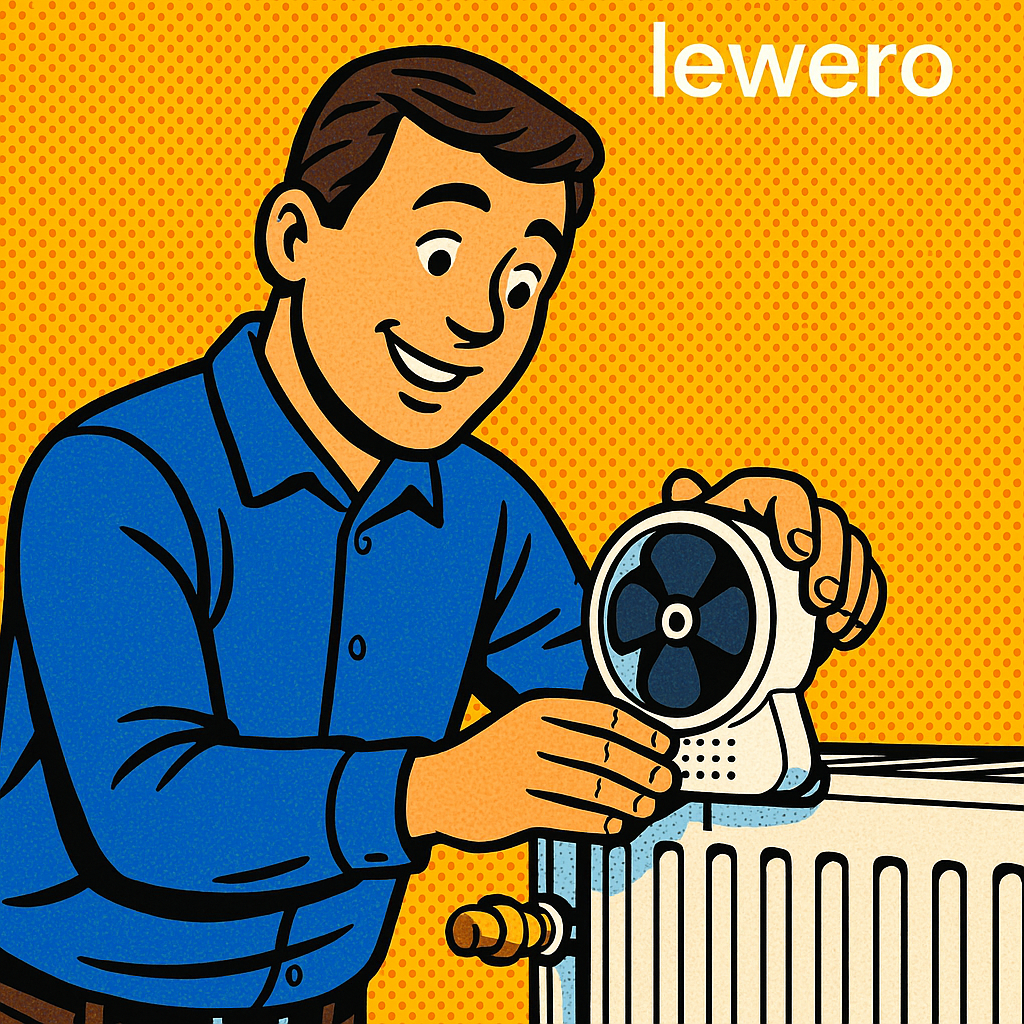 Schema zur Energieeffizienz beim Heizen