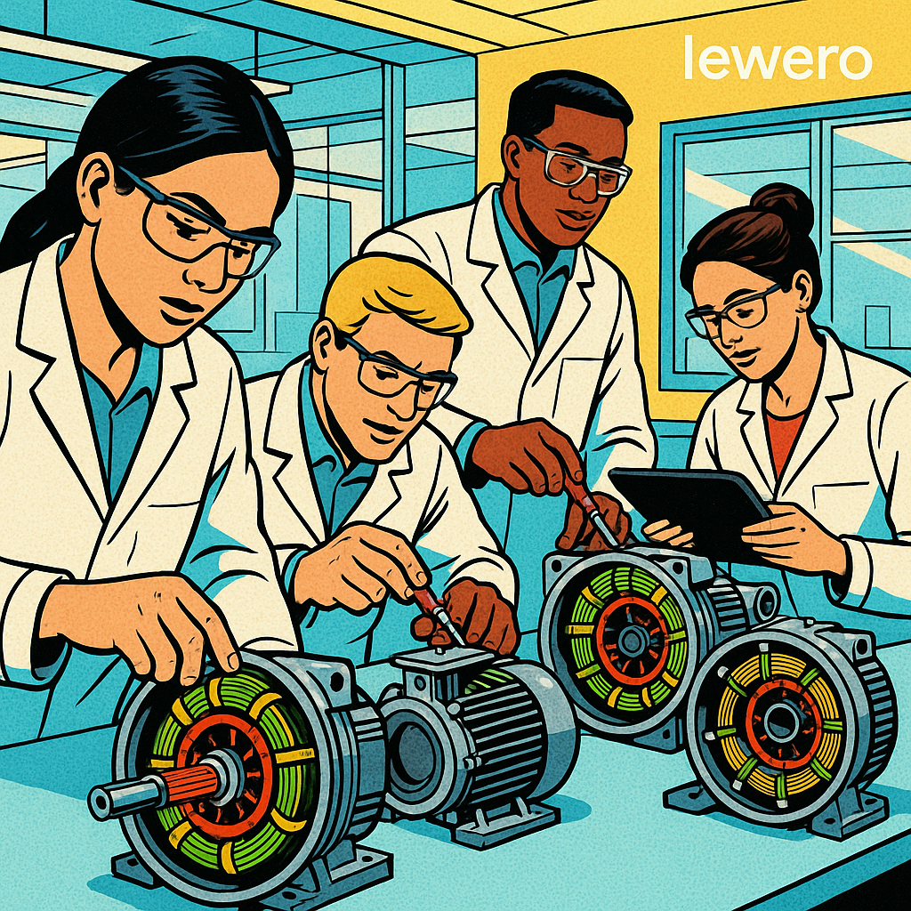 Technologische Komponenten moderner E-Antriebe wie Inverter und Wicklungen